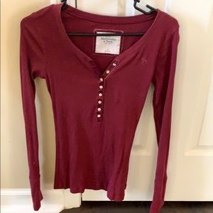 Henley long sleeve tee